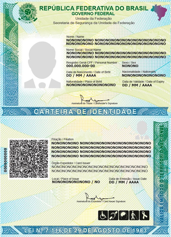 Brazilian national identity card (2023 model)
