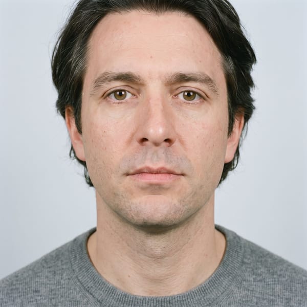 Photo cropped far too close, head filling the whole frame